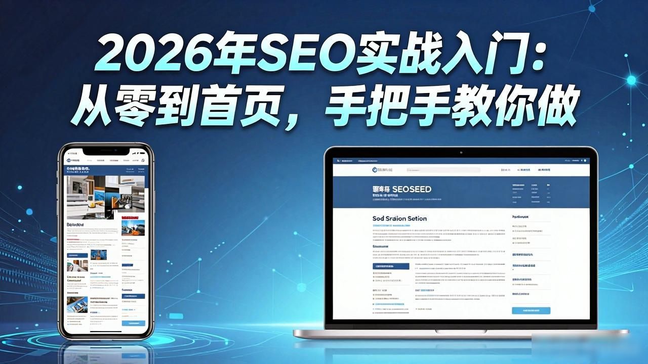 2026年SEO实战入门：从零到首页，手把