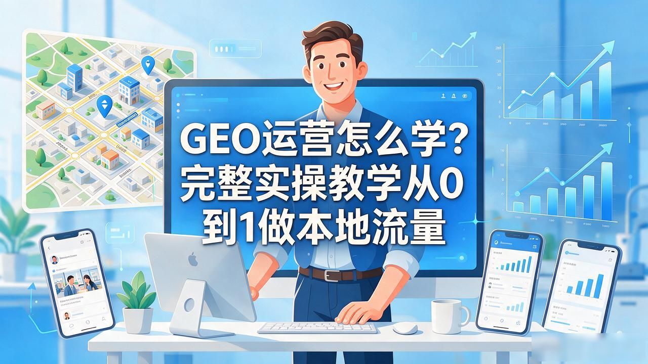 GEO运营怎么学？完整实操教学从0到1做本地流量