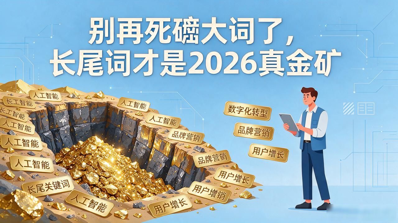 别再死磕大词了，长尾词才是2026真金矿