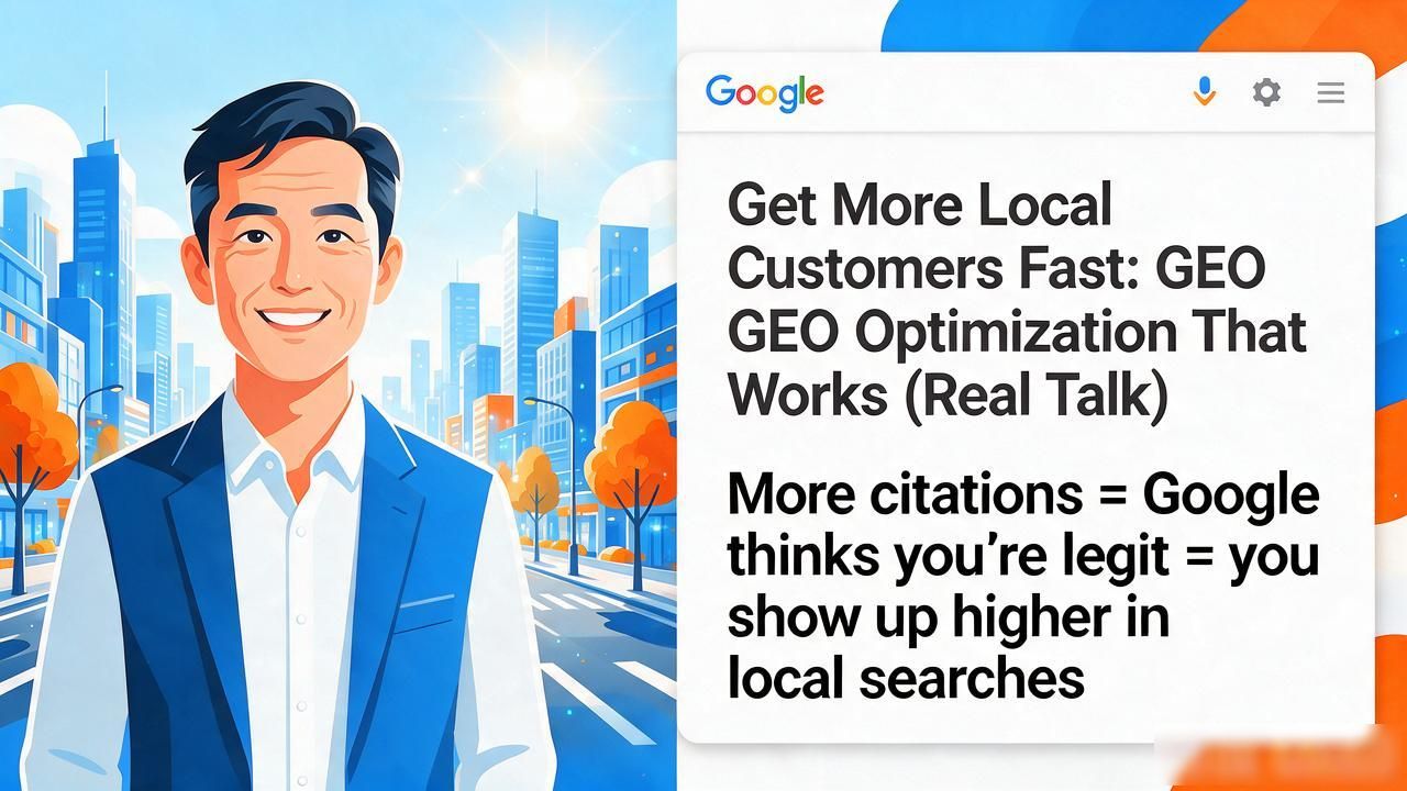Get More Local Customers Fast: GEO Optimization That Works (
